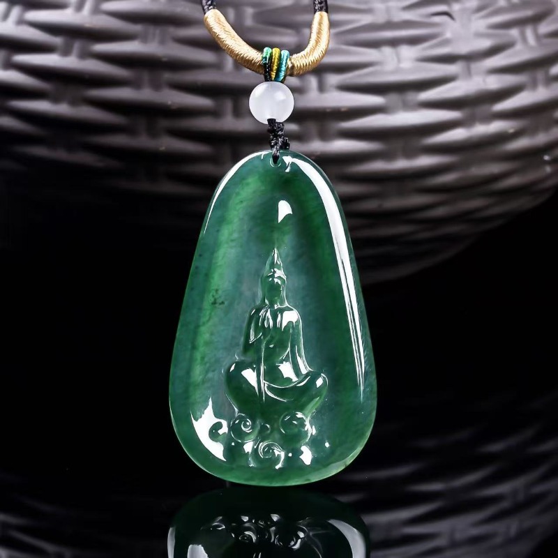 Jewelry & Watches Sp Z Oo Janów Lubelski - Natural Real Emerald Blue Water Buddha