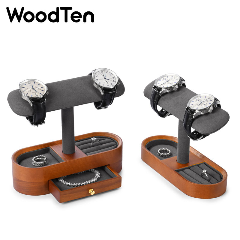 WoodTen Watch Display Stand wi - Jewelry Organizer Watches recension och pris