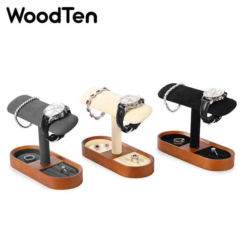 WoodTen Watch Display Stand wi - Jewelry Organizer Watches recension och pris