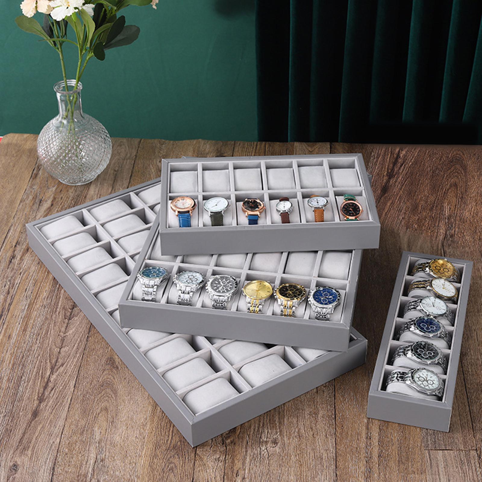 Jewelry Tray Wooden 30 Grid Wa - Jewelry Store Mens Watches recension och pris