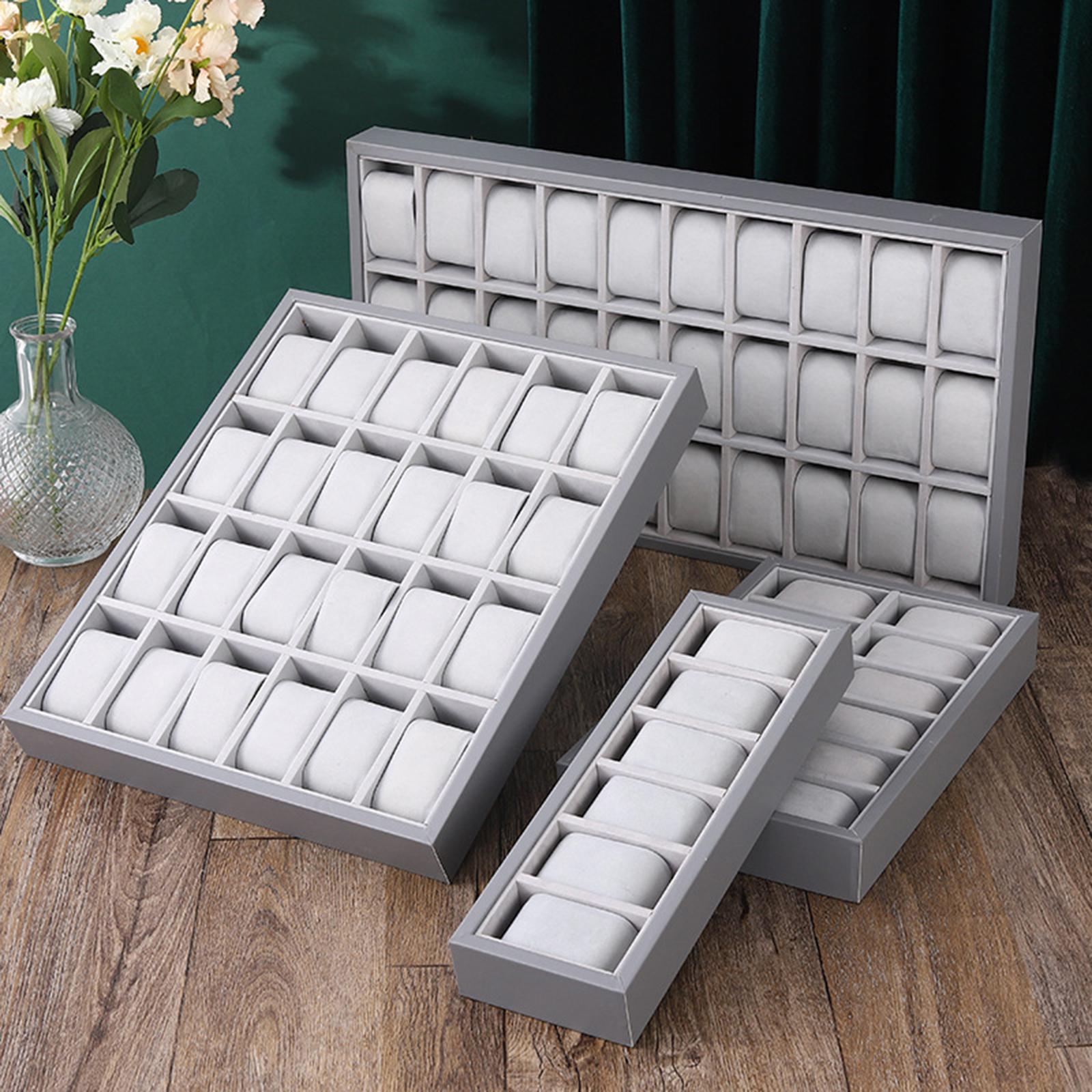 Jewelry Tray Wooden 30 Grid Wa - Jewelry Store Mens Watches recension och pris