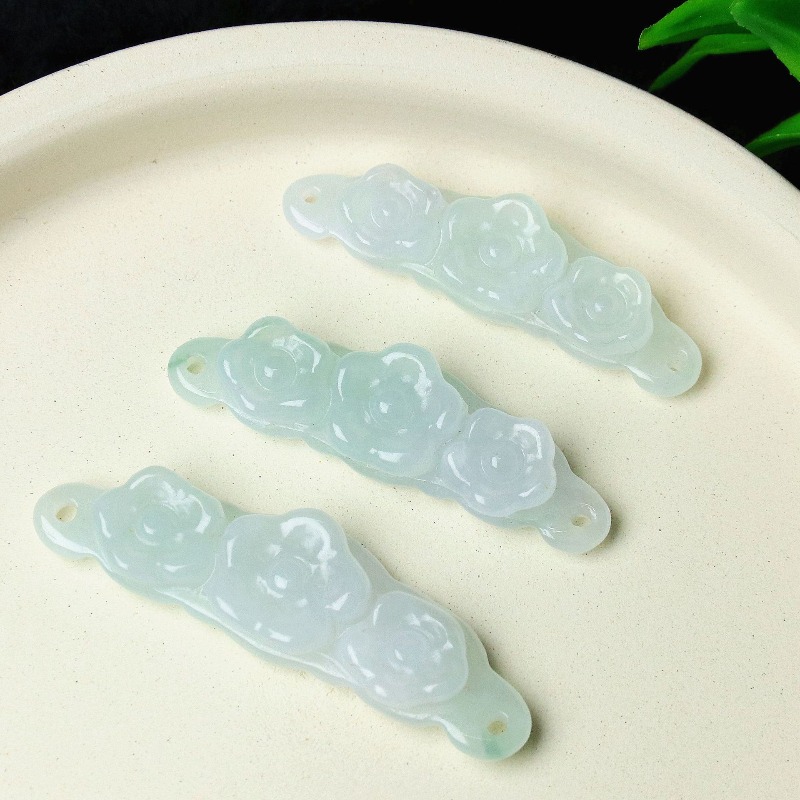 1pc Natural Jadeite Emerald Fl - Jewelry & Watches Sp Z Oo Janów Lubelski recension och pris