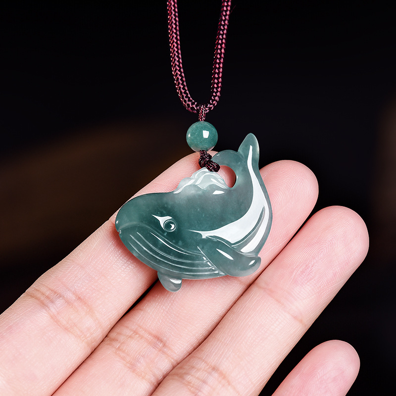 Natural Burmese Jadeite Whale  - Jewelry & Watches Sp Z Oo Janów Lubelski recension och pris