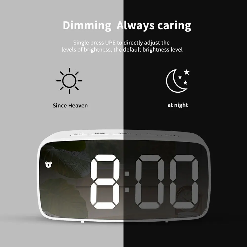 Acrylic Mirror Alarm Clock Ele - Moments Watches & Jewelry Burlington recension och pris
