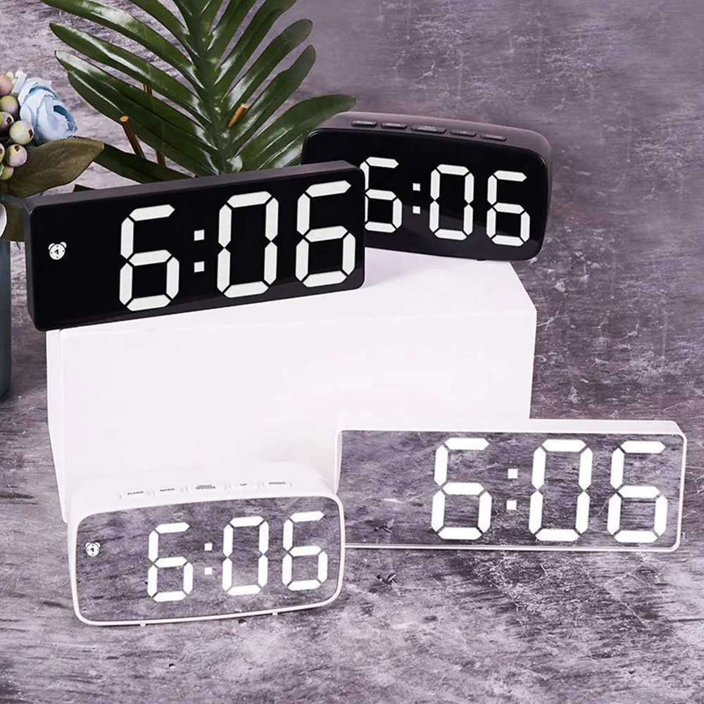 Acrylic Mirror Alarm Clock Ele - Moments Watches & Jewelry Burlington recension och pris