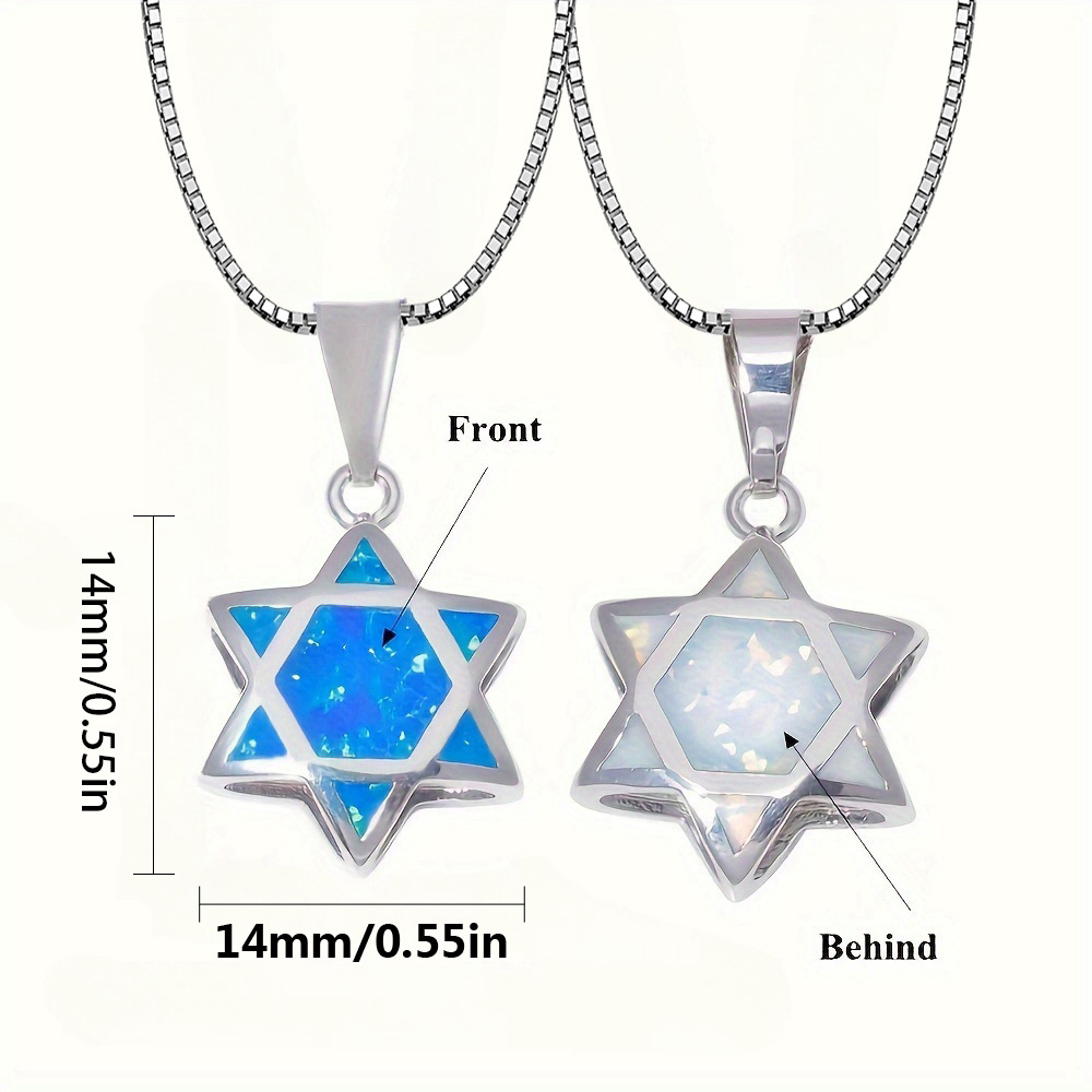 Star of David Opal Pendant Nec - Jewelry & Watches Sp Z Oo Janów Lubelski recension och pris