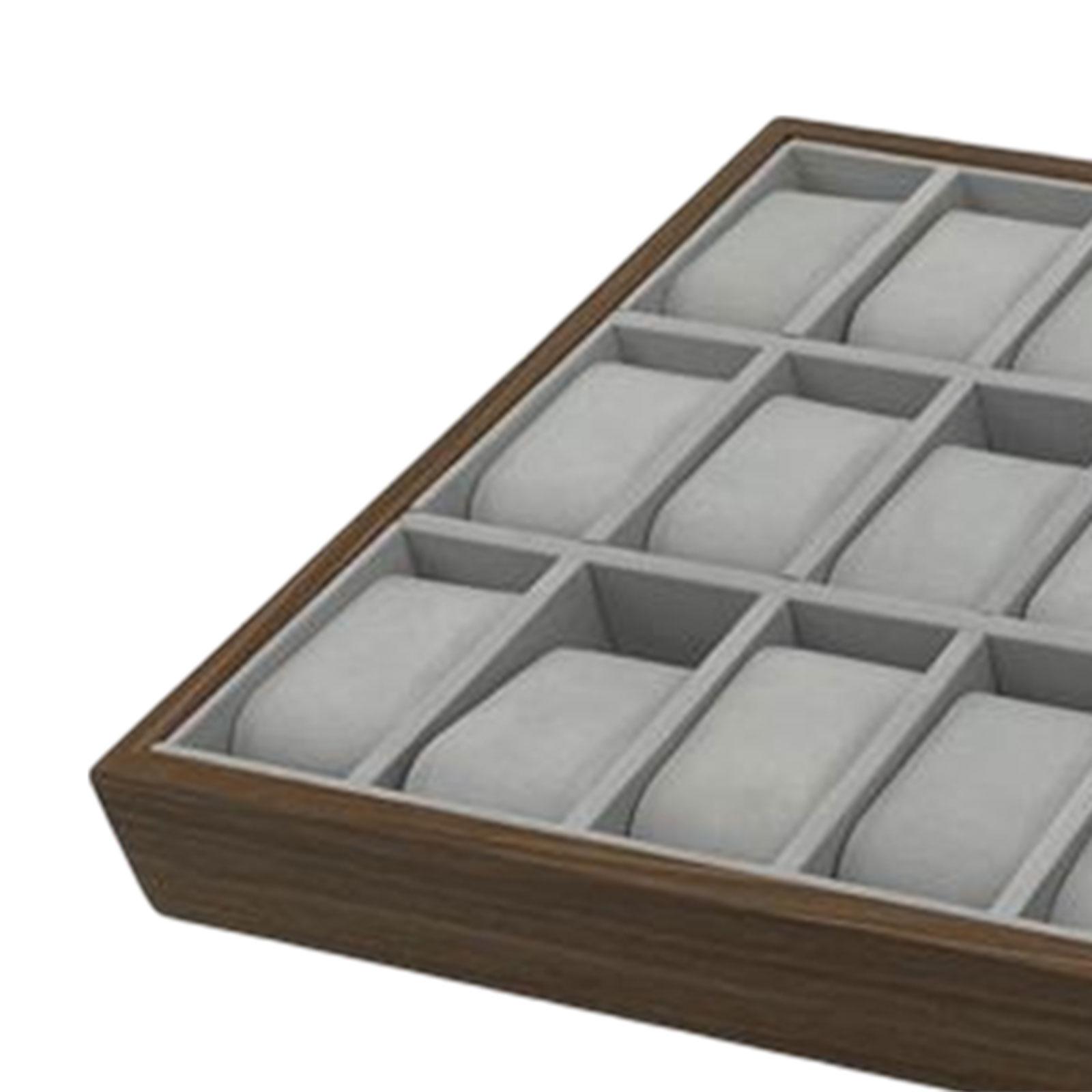 Jewelry Tray 30 Grid Wooden St - Jewelry Store Mens Watches recension och pris